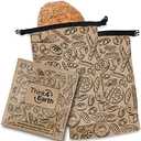 THINK4EARTH® - Large Bread and Baguette Bags (Brown, Bread Bag 2 Pack)