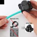 5 Pcs Insulated Multi Cable Connectors 2 Port Single Entry Splice Electrical Power Connector Black Interconnect Terminals Pre Filled (1/0-14 Awg Wire Range)