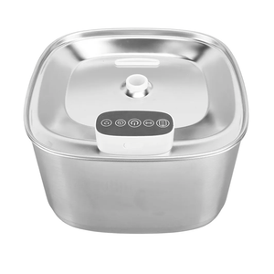 Motion Sensor Stainless Steel Cat Water Fountain, 3.2L Automatic Pet Fountain Dog Water Dispenser with Replacement Filters Silicone Mat for Cats, Dogs, Multiple Pet