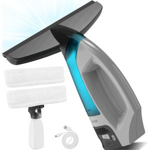 Electric Window Vacuum Squeegee, Cordless Window Vacuum Cleaner, Rechargeable Windows Vac Set, Power Squeegee Windows Vac for Glass, Tiles, Mirrors