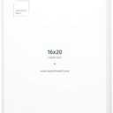 Opposite Wall Aluminium Metal Picture Frame, 16x20 in. | 41x51 cm White Sleek Matte, Lightweight, Shatterproof and Durable, Perfectly Crafted for Picture, Poster, Photo and Collage Displays