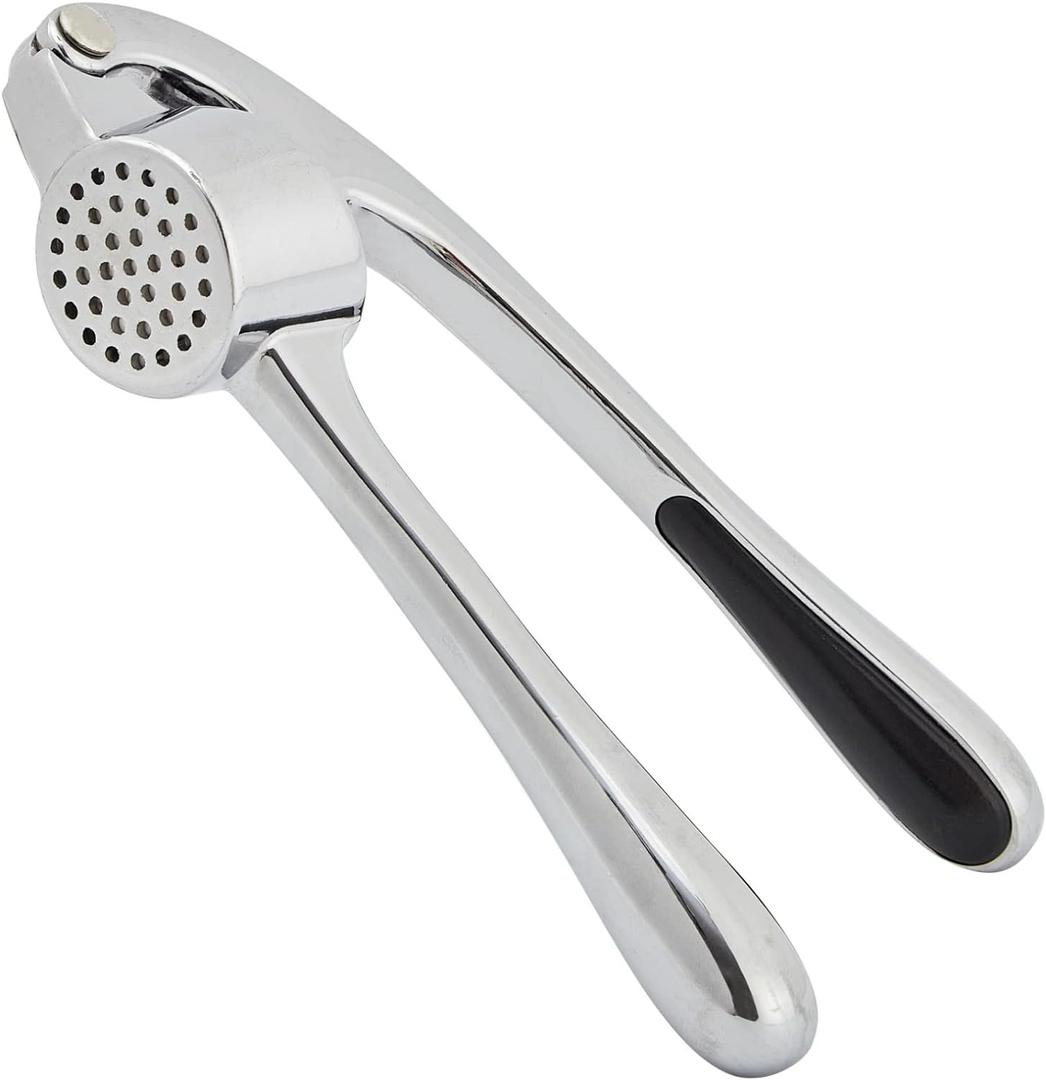 HiramWare Garlic Press, Premium Rust Proof Kitchen Garlic Mincer Crusher Squeezer with Ergonomic handle, Ginger Crusher with Good Grip, Easy to Clean, Dishwasher Safe