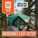 Instant Pop Up Camping Tent for 4-6 People | High-End All-Season Tent with Mesh Windows, Waterproof Rainfly & Tool-Free Setup | Easy Setup Outdoor Tent for Overlanding & Camping by North Haven