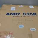 ANDY STAR Gold Round Mirror, 36 Brushed Gold Circle Bathroom Mirrors in Stainless Steel Metal Frame 1" Deep Set Design
