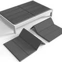 Folding Spring Box, Breathable, Noise Minimizing, Moisture Resistant Bunkieboards,Low Profile Bed Support,Large Double Bed 10mm Bunkie Board, King Size 80x76''