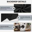 Black Backdrop,5x10FT Black Photo Backdrop for Photography Background Backdrops Curtain for Portraits Studio Photoshoot Halloween Party Screen Video Recording