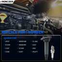 4PCS Ignition Coil Packs & Iridium Spark Plugs Compatible with 2007-2017 Jeep Compass Patriot 2.0L 2.4L, Chrysler 200 Sebring 2.4L, Dodge Avenger Journey Caliber 1.8L 2.0L 2.4L L4 Replace UF557 & 7098