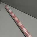 Inkspire Pink Checked Bulletin Board Paper Roll,14.8FTx47IN Large Reusable Waterproof Erasable Classroom Wall Background Backdrop Paper,Fade-Resistant Fabric Wrapping School Decors Teacher Supplies