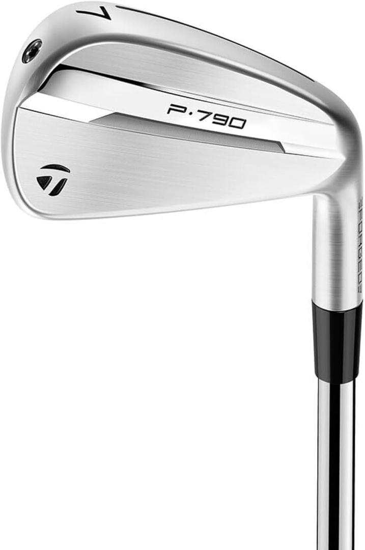 TaylorMade 2025 P790 Irons Golf Club Set, Premium Forged Feel, Larger Sweet Spot, Improved Gapping, Players Distance, 4-PW 7 Piece,  26.5 degrees, Right Handed, 4-Iron, 5-Iron, 6-Iron, 7-Iron, 8-Iron, 9-Iron, Pitching Wedge (PW) 