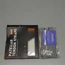 GOUNOD Patellar Tendon Support Strap 2 Pack, Silicone Knee Strap for Knee Pain Relief, Patella Band for Basketball, Jumpers Knee, Tendonitis, Running, Hiking, Soccer, Osgood Schlatter (White)