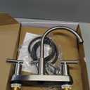 Kitchen Faucets, Kitchen Sink Faucet, Brushed Nickel Kitchen Faucet with Sprayer, 3 or 4 Hole RV Faucet for Kitchen Sink, Stainless Steel Touch Kitchen Faucet with Side Sprayer, TDLKF024L