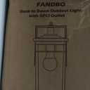 Outdoor Wall Lantern with GFCI Outlet, Dusk to Dawn Outdoor Lighting with Clear Glass Shade, Waterproof Outside Porch Lights for House Garage Front Door, Bulb Included (Black