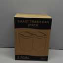 Vanpopubs 2 Pack 2.7 Gal Bathroom Trash Can with Lid, Automatic Trash Can Small Smart Garbage Can Touchless, Slim Motion Sensor Waterproof Plastic Trash Bins for Bedroom Office Kitchen Toilet Black