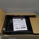 Under Kitchen Sink Organizers and Storage Pull Out 2 Tier Metal Bathroom Cabinet Organizer (Black, 2 Pack)