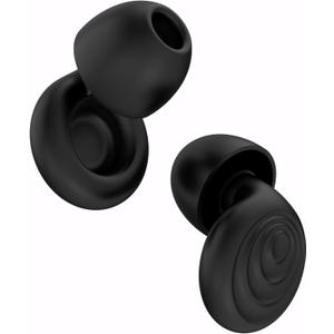 Ear Plugs for Sleeping Noise Reduction, Reuseable High Fidelity Earplugs, Motorcycle Ear Plugs Wind Noise Concerts, Focus, Travel, Work, High Fidelity  8 Eartips  Flexible Soft-Touch Black
