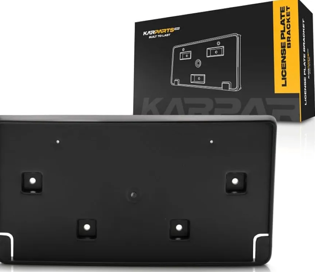 for Jeep Compass License Plate Bracket 2017 18 19 2020 | Front | Textured Black | MP | CH1068149 | 5VF24RXFAA