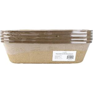 Midlee Disposable Cat Litter Boxes Pack of 5- Travel Portable Pet Tray Liner Pan