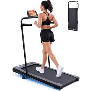 Superun Walking Pad with 6% Incline, 2.5HP Treadmill, 0.6-3.8 MPH, 300 lbs