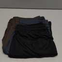 3 Pcs Women Quick Dry Shorts High Waisted Bermuda Shorts for Yoga Athletic Drawstring with Pocket (Small, Black, Navy Blue, Coffee)