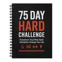 75 Day Hard Challenge Journal for Men or Women with PVC Cover – 75 Hard Challenge Book with Daily, Weekly, Monthly Planner & Wellness Trackers – 75 Challenge Planner Tracker for Fitness, Habits & Self-Care