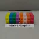 Monthly Pill Organizer 2 Times a Day, 30 Day One Month Pill Box AM/PM, Weekly Pill Holder Pill Case for Vitamins, Fish Oil, Supplements & Medication