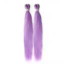 Purple Braiding Hair 24Inch 3 Packs Braiding Hair Pre Stretched Colored Hair Extensions for Twist or Box Braids Long Crochet Synthetic Easy Braids for Woman and Girls