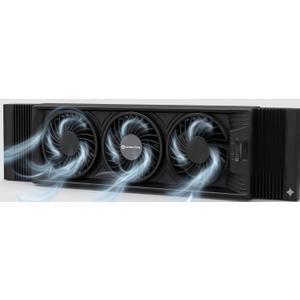 COMFORT ZONE Triple Window Fan with 3-Speeds & Expandable Width, 5.5 inch