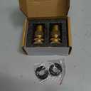 HQMPC Garden Hose Quick Connect Solid Brass Quick Connector Garden Hose Fitting Water Hose Connectors Garden Hose Disconnect 3/4 inch GHT (2Sets) (2Female+2Male)