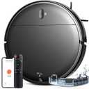 Robot Vacuum and Mop Combo, 2 in 1 Robotic Vacuum Cleaner with Schedule, App/Alexa/Voice Control, Slim 2.87", Self-Charging, Strong Suction & Long Runtime, Ideal for Hard Floor, Pet Hair, Carpet (Black)
