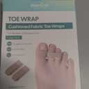 Welnove Hammer Toe Straightener - 8 Pack Broken Toe Wraps - Hammer Toe Corrector for Women - Toe Splints for Crooked Toes, Curled Toes, Bent Toes - (Large, Beige)