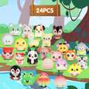 24 PCS Squishy Toys for Kids Bulk  Party Favors Valentines Day Squishies Valentines Day Gifts for Kids Classroom School Pinata Stuffers Birthday Gifts for Boys & Girls Classroom Prizes Elementary