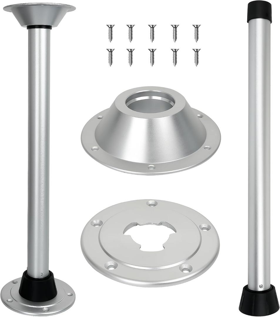 Hoffen Boat Table Leg - 29" Sturdy RV Table Stand - Twist Lock for Pontoon Boat & RV