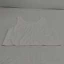 Aoysky Womens Cotton Crop Tops Casual Loose Tank Top Sleeveless Basic Cropped Athletic Yoga Workout Shirt (Large, White)