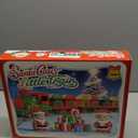 Train Set for Toddlers 2-4, Christmas Train Sets for Around The Tree, Toddler Toys for 1 2 3 Year Old Boy Girl, Christmas Tree Train with Music, Light, Tracks, Puppet, Barn, Toddler Gifts Christmas (Red)