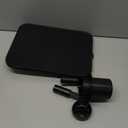 Car Table Tray & Laptop Desk for Car, 360 Rotating Wood Cup Holder Table, Aluminum Cantilever Laptop Mount for Vehicle, Steering Wheel Tray (Black)