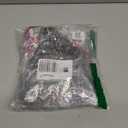 Dog Winter Hats 2pcs for Small Medium Dogs Pets Hand-Knitted Warm Hat with Ear Holes and Adjustable Straps Pink+Grey (Large)