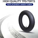2 x 2-Pack 195/75R15 Inner Tubes with Straight Valve Stem for Trucks Vans