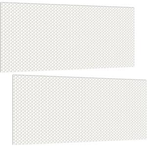 Pangda 2 Pack Replacement Fluorescent Light Covers 22.5 x 46.5 Inch Clear Acrylic Ceiling Lighting Panel Flat Sheet for Overhead Fixtures