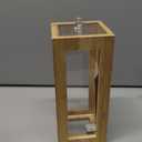 Bamboo and Acrylic Drawer Tea Bag Holder- Durable & Elegant Tea Bag Storage Holder for Kitchen Countertop, Space-Saving Tea Drawer Organizer