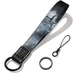 AMETHUARTZ Wristlet Keychain Lanyard for Keys, Cute Key Chains for Women, Wrist Strap with Keyring for Men Girls Car Keys Wallet ID Badge, Loch Ness Monster