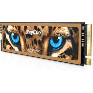 RayCue 1TB NVMe M.2 SSD for PS5 with Heatsink, Up to 7450MB/s, PCIe 4.0 M.2 2280 Gaming SSD, Suitable for PlayStation 5 Memory Expansion, Game Enthusiasts, IT Professionals
