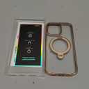 CASEKOO for iPhone 16 Pro Max Case Desert Titanium 360 Spin Magnetic Stand [Compatible with Magsafe][16FT Military Protection] Slim Polished for iPhone 16 ProMax Case with Stand 6.9'', Rose Gold