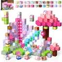 GobiDex Magnetic Blocks Kid Building Toys for 3+ Years Old Girls, STEM Sensory Gifts for Princess, Kids Magnets Build Mag Wonder World Game for Toddler