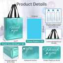 60 Pcs Reusable Gift Bags with Handles Set (10 x 8 x 4 Inch), Include 30 Thank You Bag & Tissue Paper, Medium Colorful Gift Bag Bulk for Birthday, Baby Shower, Bridal Shower, Wedding, Party & Events