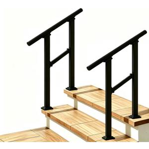 Metty Metal 2 Pack Hand Rails for Outdoor Steps,2 Step Stair Railing Kit
Rustproof Stair Handrail , sturdy for seniors & families.Easy to install, fits outdoor steps & yard fences,concrete steps