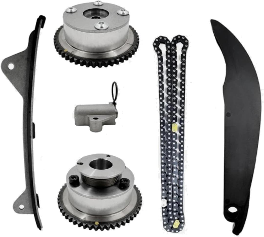 24321-2E010 Timing Chain Kit with VVT Gear Sprocket Compatible with 2015-2020 Kia Soul/Forte/Forte5/Cerato/Sportage 2.0L, 2014-2020 Hyundai Elantra/Kona/Tucson 2.0L Replace# 24350-2E700 24370-2E010