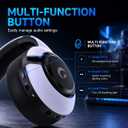 syndesmos Wireless PS5 Headset, 2.4GHz Gaming Headset for PS5, PC, Switch, Bluetooth 5.3 Headphones with Noise Canceling Mic, 7.1 Surround Sound, Low-Latency, 45H Battery, White