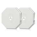 Vinyl Siding Mounting Block, Siding Mounting Block, 130110006001 Octagon Mount Block, Mounting Plate for 1/2 inch Lap and 4 inch Height Siding, White (2 Pack)