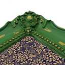 SIMON'S SHOP Vintage 6x8 Picture Frame for Wall and Tabletop Display, Rustic Photo Frame in Distressed Moss Green, Shabby Chic Home Decor