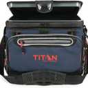 Arctic Zone Titan Deep Freeze Cooler - Zipperless Hardbody Cooler - Small & Large Capacity- Beach & Camping Cooler - Deep Freeze Insulation, HardBody Liner, and SmartShelf (Navy Blue)